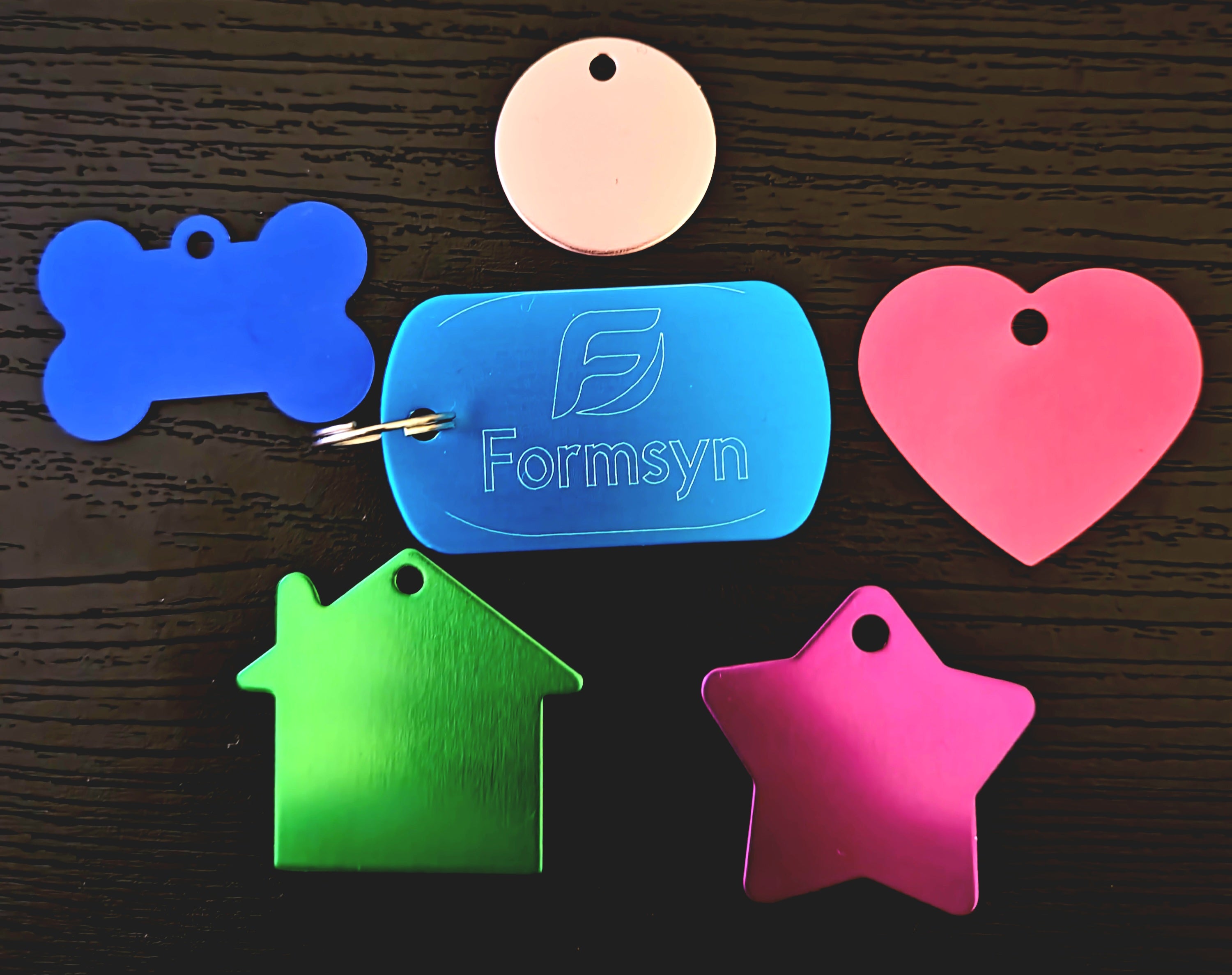 ID-brikke, hund, katt, nøkkelring