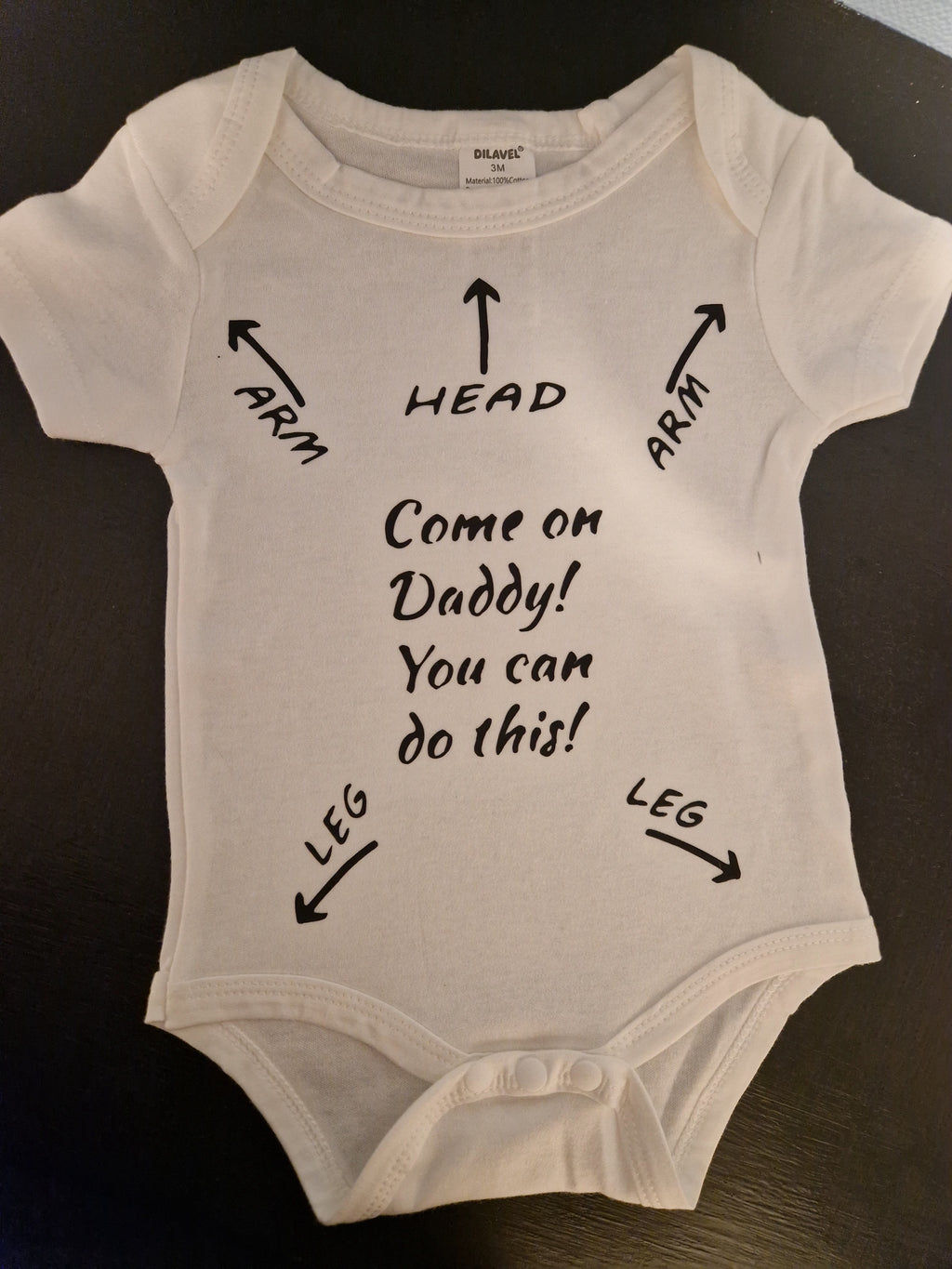 Babybody med eigen test