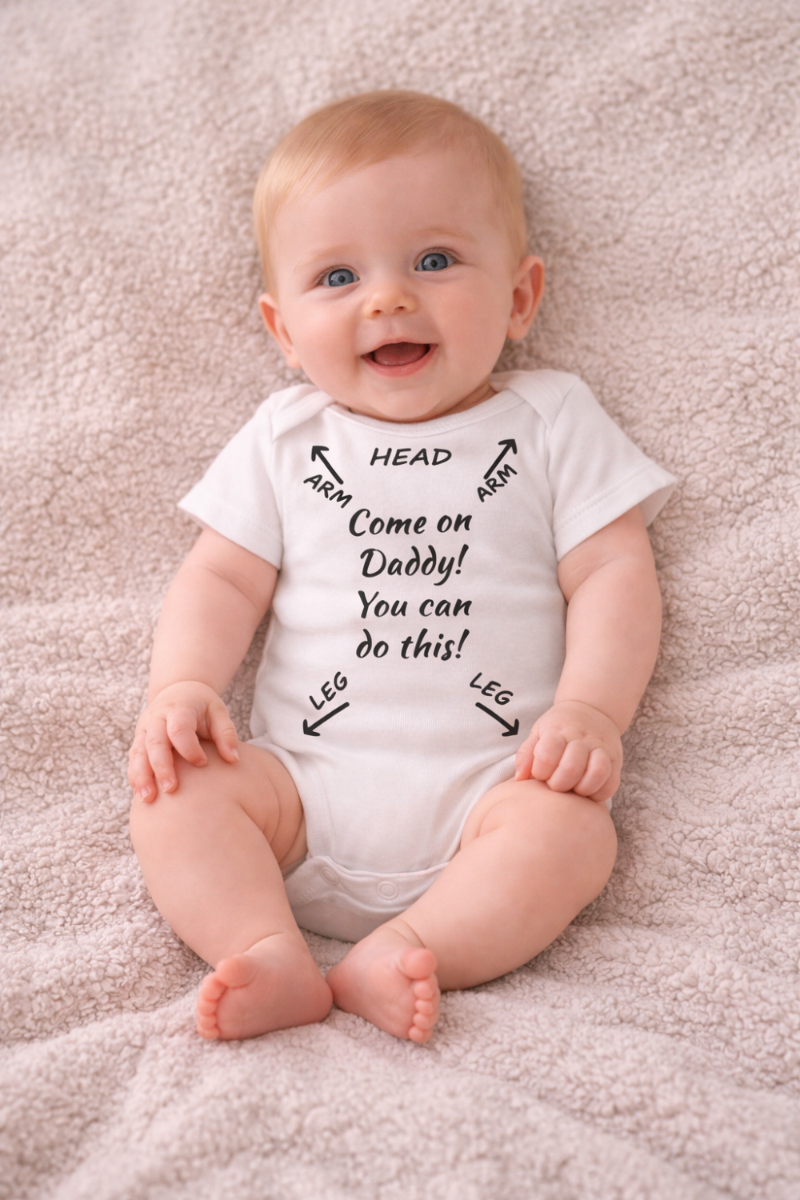 Babybody med eigen test