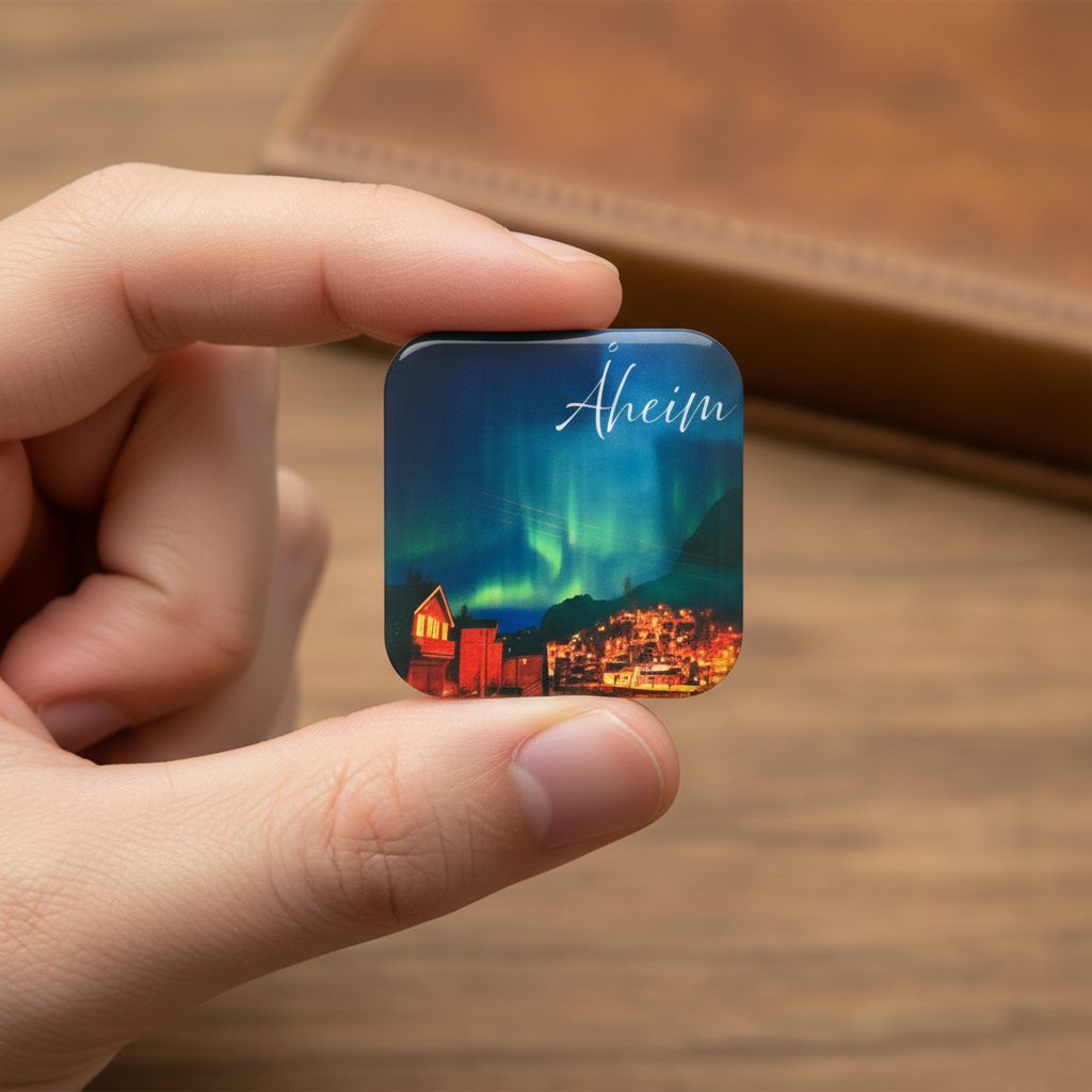 Åheim magnet, souvennir, bilde